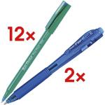 Blaue Pentel Kugelschreiber 12-teilig 