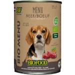 12x400g BF Petfood Organic Dog Beef Menu Beef Hundefutter nass