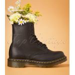 Schwarze Vintage Dr. Martens 1460 Ankle Boots & Klassische Stiefeletten aus Nappaleder rutschfest für Damen 