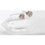 Goldene Vintage Magnet-Ohrringe Polierte aus Kristall 