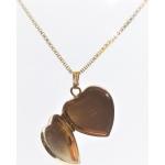 Goldene Herz Medaillons aus Gold 14 Karat personalisiert 