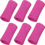15,2 cm lange Sportarmbänder, Schweißband, elastisch, athletische Handgelenkbänder, Armbänder für Gymnastik, Tennis, Outdoor-Aktivitäten (Hot Pink)