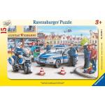 15 Teile Ravensburger Polizei Rahmenpuzzles für 3 - 5 Jahre 