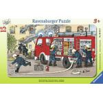 15 Teile Ravensburger Feuerwehr Rahmenpuzzles für 3 - 5 Jahre 