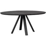 Schwarze Moderne Topdesign Runde Küchentische rund 150 cm lackiert aus Massivholz Breite 100-150cm, Höhe 50-100cm, Tiefe 100-150cm 