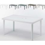 Weiße Moderne Grand Soleil Rechteckige Polyrattan Tische Breite 100-150cm, Höhe 100-150cm, Tiefe 50-100cm 12 Personen 