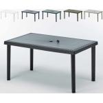 Schwarze Moderne Grand Soleil Rechteckige Polyrattan Tische Breite 100-150cm, Höhe 100-150cm, Tiefe 50-100cm 12 Personen 