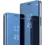 Samsung Galaxy Hüllen Art: Flip Cases mit Bildern aus Glattleder mit Spiegel für Herren 