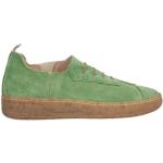 Grüne Slip-on Sneaker ohne Verschluss aus Veloursleder für Damen Größe 41 