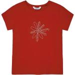 Rote Mayoral Rundhals-Ausschnitt Kinder T-Shirts mit Glitzer aus Baumwolle für Mädchen Größe 116 