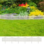 Beetbegrenzung Ziergitter Beetumrandung weiß oder grün Garten Zaun Windhager 024 