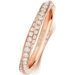 Elegante EDS Jewels Goldringe aus Gold 18 Karat mit Diamant Größe 49 