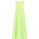 Reduzierte Grüne Elegante Plisseekleider mit Reißverschluss aus Tüll für Damen Größe XL 