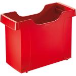 Rote Hängemappenboxen DIN A4 aus Kunststoff 