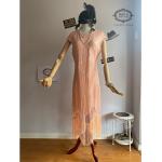Pinke Charleston-Kostüme & 20er Jahre Kostüme mit Fransen aus Mesh für Herren Größe 3 XL 