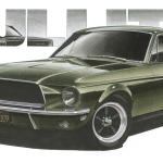 Ford Mustang Kunstdrucke 20x40 