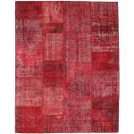 Reduzierte Rote Vintage Patchwork Teppiche 