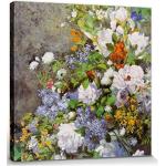 Impressionistische 1art1 Pierre-Auguste Renoir Quadratische Blumenleinwandbilder 40x40 