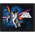 1art1 Star Wars 3D Poster mit Rahmen 20x25 