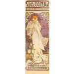 1art1 Alphonse Mucha Sarah Bernhardt, Die Kamelien-Dame, 1896, 1-Teilig Selbstklebende Fototapete Poster-Tapete 240x75 cm