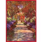 Rote Impressionistische 1art1 Claude Monet Poster aus Papier mit Rahmen 50x70 