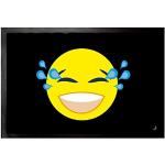 1art1 Emoji Smiley Schmutzfangmatten & Fußabtreter aus Polyamid maschinenwaschbar 