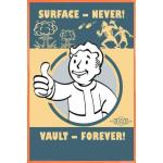 Orange 1art1 Fallout Poster aus Papier mit Rahmen 61x91 
