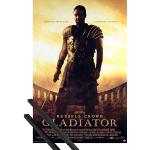 1art1 Gladiator Plakat | Bild (98x68 cm) Russell Crowe, Joaquin Phoenix Von Ridley Scott + EIN Paar Posterleisten, Schwarz