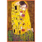 Orange Jugendstil 1art1 Gustav Klimt Poster aus Papier mit Rahmen 61x91 