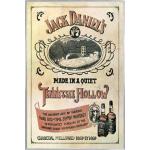 Silberne 1art1 Jack Daniels Poster aus Papier mit Rahmen 61x91 