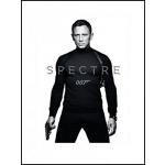 Schwarze 1art1 James Bond Spectre Poster aus Papier mit Rahmen 