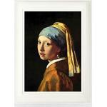 Cremefarbene 1art1 Johannes Vermeer Poster aus MDF 30x40 