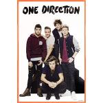 Orange 1art1 One Direction Poster aus Papier mit Rahmen 61x91 