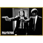 Goldene 1art1 Pulp Fiction Poster aus Papier mit Rahmen 