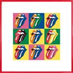 1art1 Rolling Stones Poster aus Papier mit Rahmen 