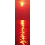 Rote 1art1 Türtapeten & Türposter mit Sonnenuntergang-Motiv aus Papier 