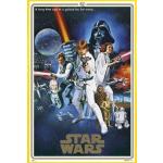 Gelbe 1art1 Star Wars Filmposter & Kinoplakate aus Papier mit Rahmen 61x91 