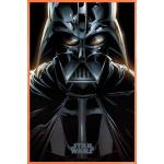 Orange 1art1 Star Wars Darth Vader Poster aus Papier mit Rahmen 61x91 