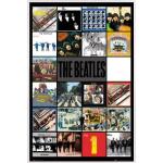 Weiße 1art1 The Beatles Poster aus Papier mit Rahmen 