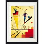 Cremefarbene 1art1 Wassily Kandinsky Kunstdrucke aus MDF mit Rahmen 30x40 