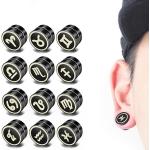 Punk Magnet-Ohrringe mit Sternzeichen-Motiv für Damen 