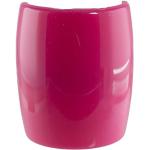 1Stk Zopfhalter klassisch glatt groß 6,2x7,2cm in pink - Made in Germany - WeLoveBeads