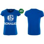 Royalblaue Schalke 04 Damenfanshirts aus Baumwolle Größe XL 