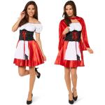 Rote Rotkäppchen Mini Faschingskostüme & Karnevalskostüme aus Polyester für Damen Größe S 