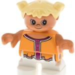Hellorange Lego Duplo Klemmbausteine für Mädchen 