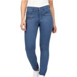Blaue 2-Biz Slim Fit Jeans aus Baumwolle für Damen Größe XXL für den für den Herbst 