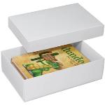 2 BUNTBOX L Geschenkboxen 3,6 l weiß 26,6 x 17,2 x 7,8 cm