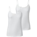 Reduzierte Weiße TCHIBO Bio Damenunterhemden aus Baumwolle Größe XXL 