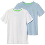 Neongrüne TCHIBO Printed Shirts für Kinder & Druck-Shirts für Kinder aus Baumwolle Größe 134 