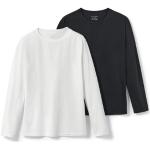 Reduzierte Schwarze Langärmelige TCHIBO Langarm-Unterhemden aus Baumwolle für Herren Größe XL 